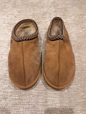UGG Men's Slip-On Suede Loafers in Chestnut Brown